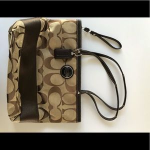 Small coach tote bag, EUC